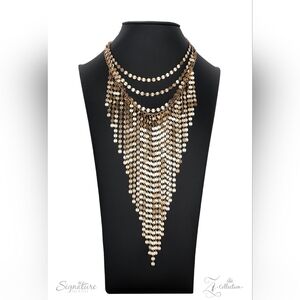 Papazzi Zi Collection Gold Cascade Necklace
